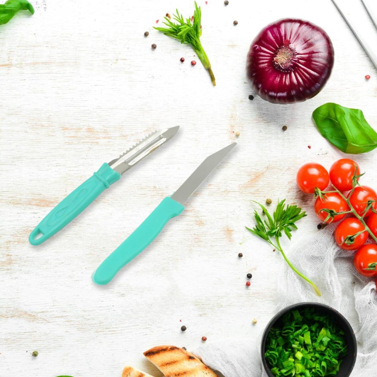 3-in-1 Kitchen Combo: Lighter, Stainless Steel Knife & Peeler - Image 3