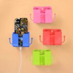 Wall Mounted Storage Box / Remote Storage Organizer Case with 2 Side Hanging Hooks (4 Pcs Set) - Image 5