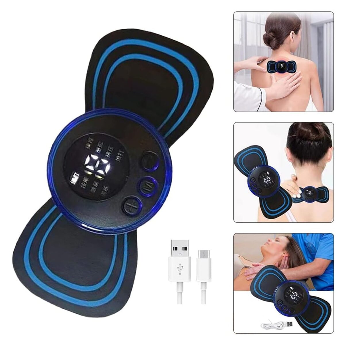 Portable USB Neck Massager Electric Neck Massager Automatic Massage Enhancer Mini Cervical Massager EMS - Image 4