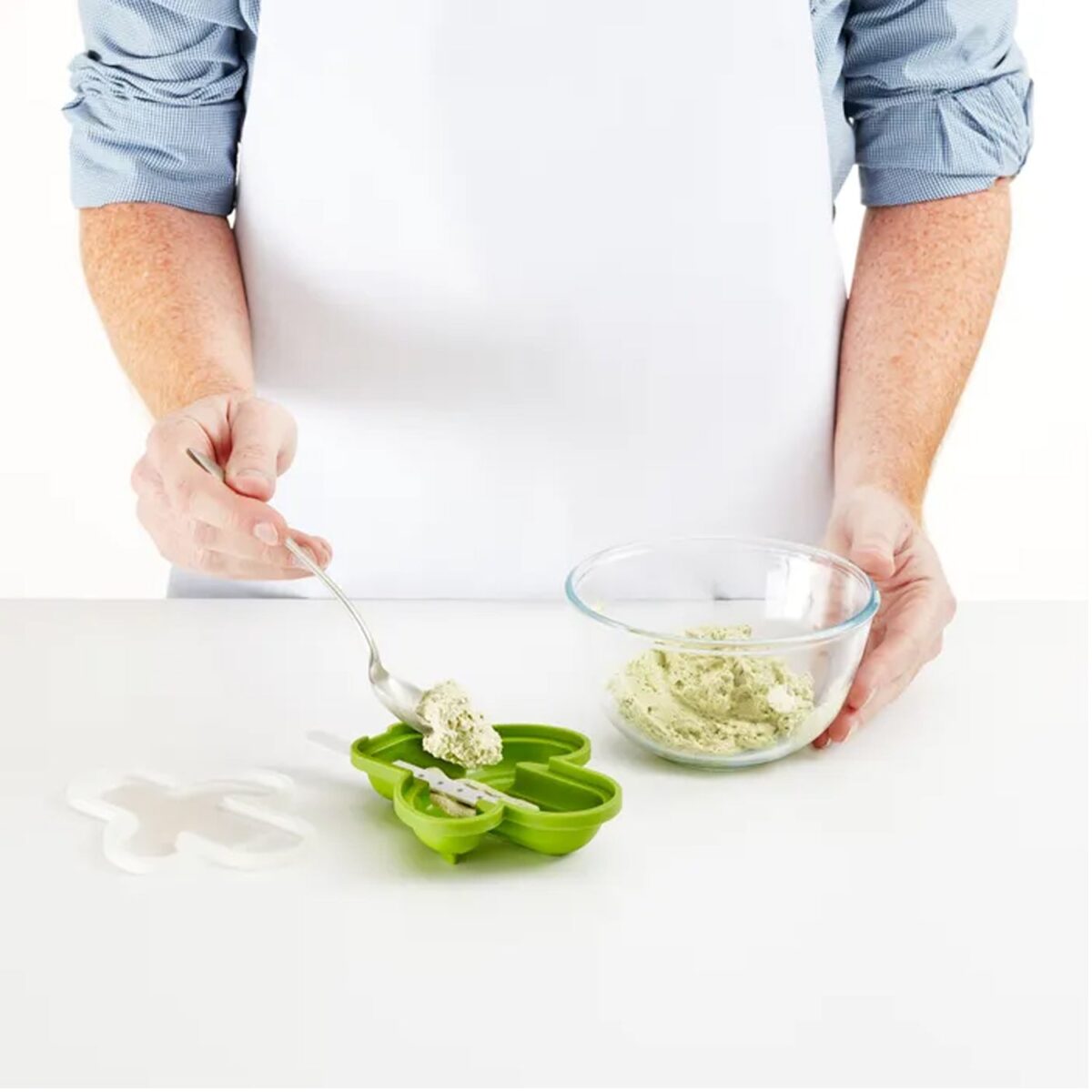Cactus Shape sicle Molds - Durable Silicone Ice Cream Mould, DIY Ice  Kitchen Tool - Image 5