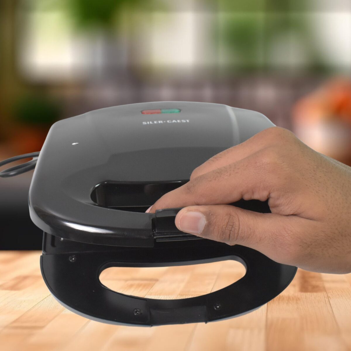 Sandwich Maker Makes Sandwich Non-Stick Plates| Easy to Use with Indicator Lights Sandwich toaster - Image 3