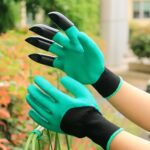Heavy Duty Garden Gloves with Claws (Washable): 1 Pair (Mix Color) - Image 6