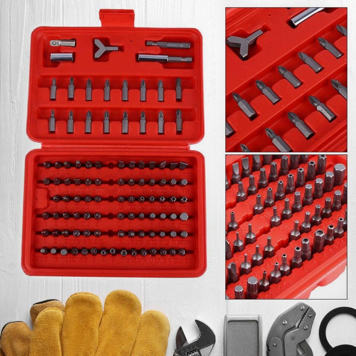 Screwdriver Bit Set with Box Tools (100pcs Set) - Image 1