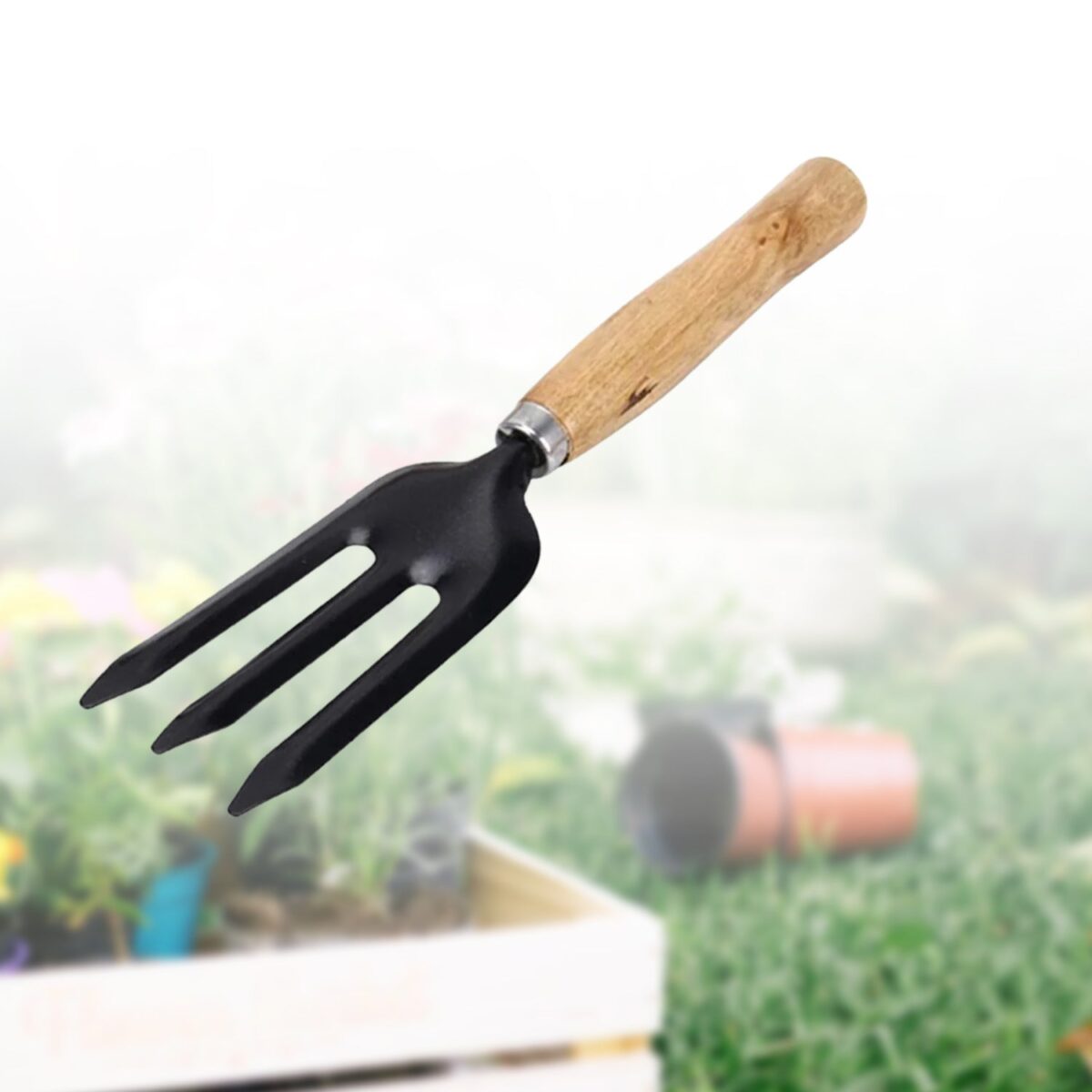 Hand Weeding Fork (Steel, Black) - Image 4