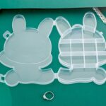 Transparent Cartoon Bear Clear Plastic Storage Box Jewelry Organizer Holder Cabinets For Small objects (1 Pc Mix Color) - Image 9