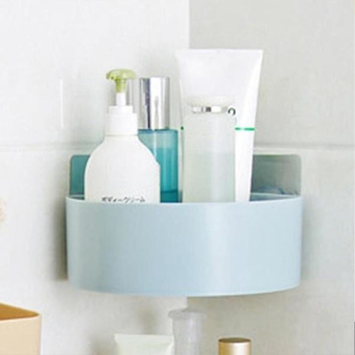 Plastic Multipurpose Kitchen Bathroom Shelf Wall Holder Storage Rack (Loose Pack) - Image 3