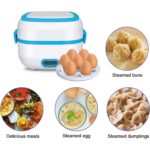 Electric Lunch Box, 3 In 1 Food Heater / Cooker / Steamer with Stainless Steel Bowls (1 Set) - Image 4