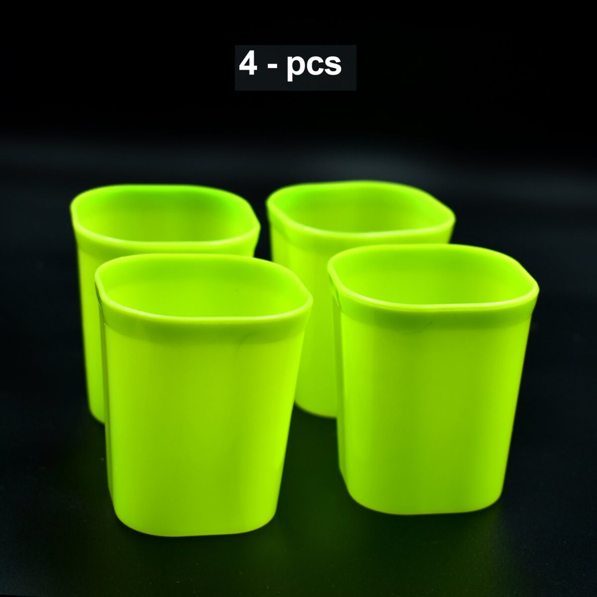 Plastic Drinking Glass Set For Drinking Milk Water Juice (Pack of 4) - Image 3