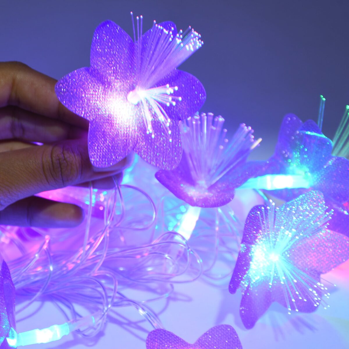 Flower Design Home Decoration Electrical Series Light 13 Feet Home Decoration Diwali & Wedding LED Christmas String Light Indoor and Outdoor Light ,Festival Decoration Led String Light, Multi-Color Light (16L 13 Feet) - Image 3