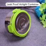 Ganesh Solo round 400 Stainless Steel Leak proof airtight Lunch Pack for Office & School Use - Image 3