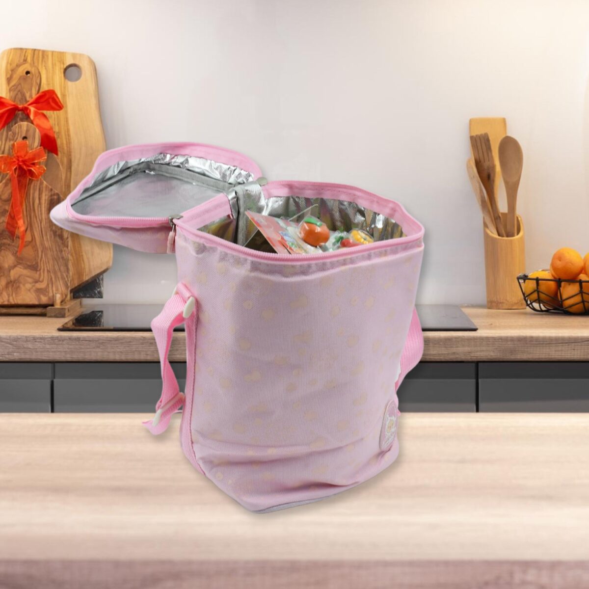 Cute Animal Zip Lunch Bag with Adjustable Strap Ã¢â‚¬â€œ Reusable & Durable (1 Pc) - Image 6