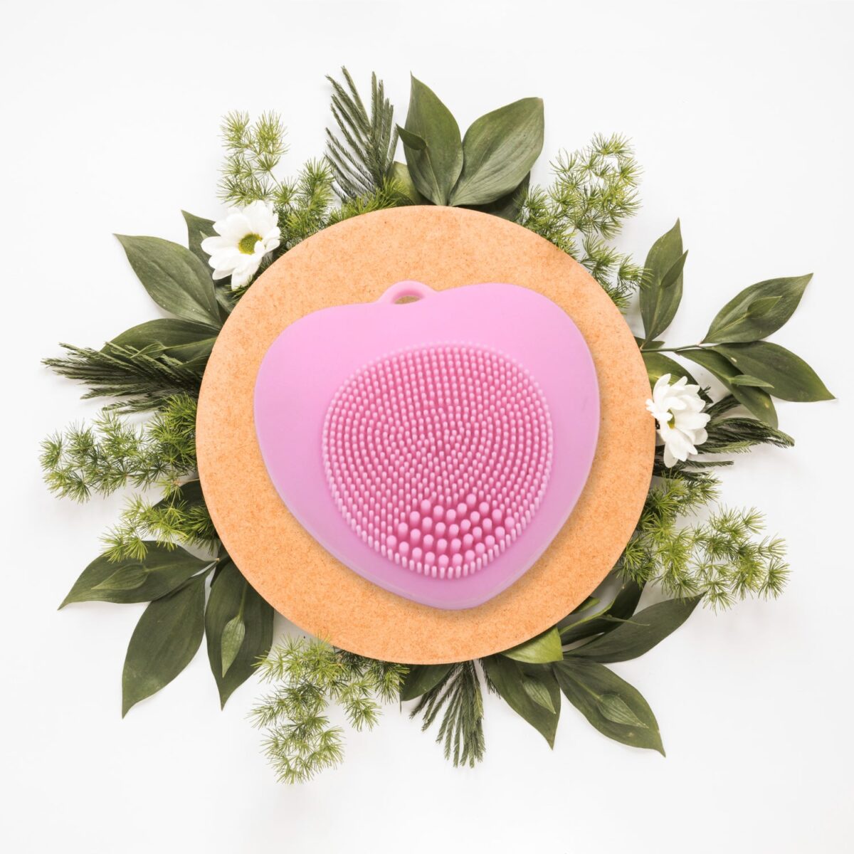 Waterproof Heart-Shaped Face Wash Brush | Silicone Facial Cleansing & Exfoliating Scrubber for Women - Image 3