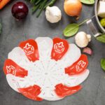 Folding Fruit Basket with Hanging Stand â€“ Lotus Shape Tray for Fruits & Vegetables (1 Pc) - Image 3
