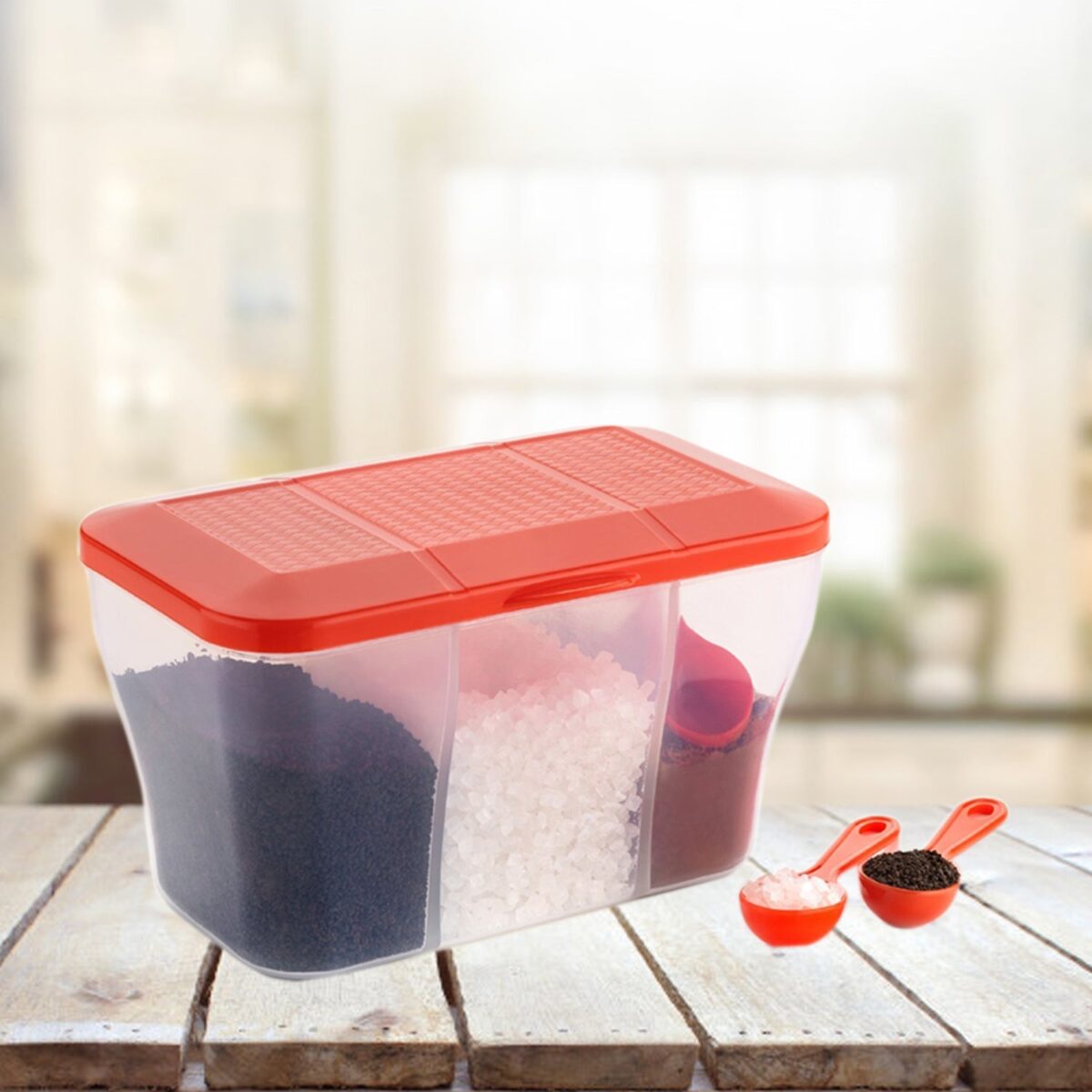 Plastic Square Storage Organiser Container (750ML Capacity) - Image 8