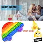 Fidget Toy Push  Bubble Fidget Sensory Toy for Kids and Adults Fidget per Stress Reliever Sensory Fidget pers (Butterfly & Car Shape / 1 Pc) - Image 4