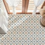 Peel and Stick Floor Tiles Kitchen / Bathroom Backsplash Sticker Detachable Waterproof DIY Tile Stickers for Wall Decoration Tiles Home Decoration (8x8 Inch / 10 Pcs Set) - Image 2