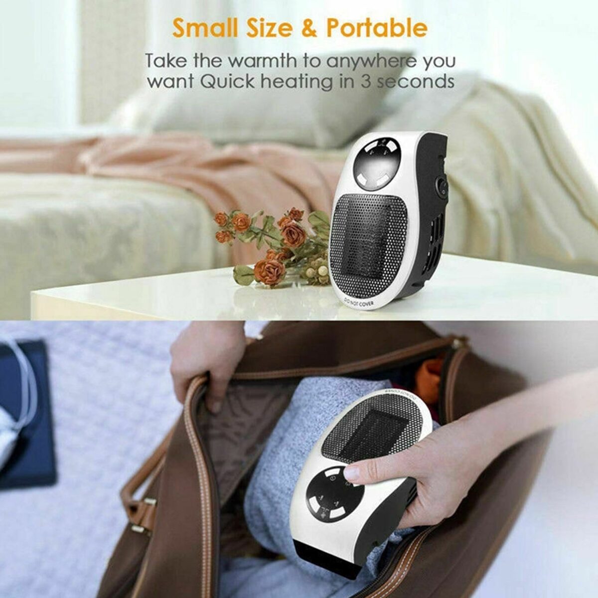 Portable Electric Heater Mini Fan Heater Desktop Household - Image 3