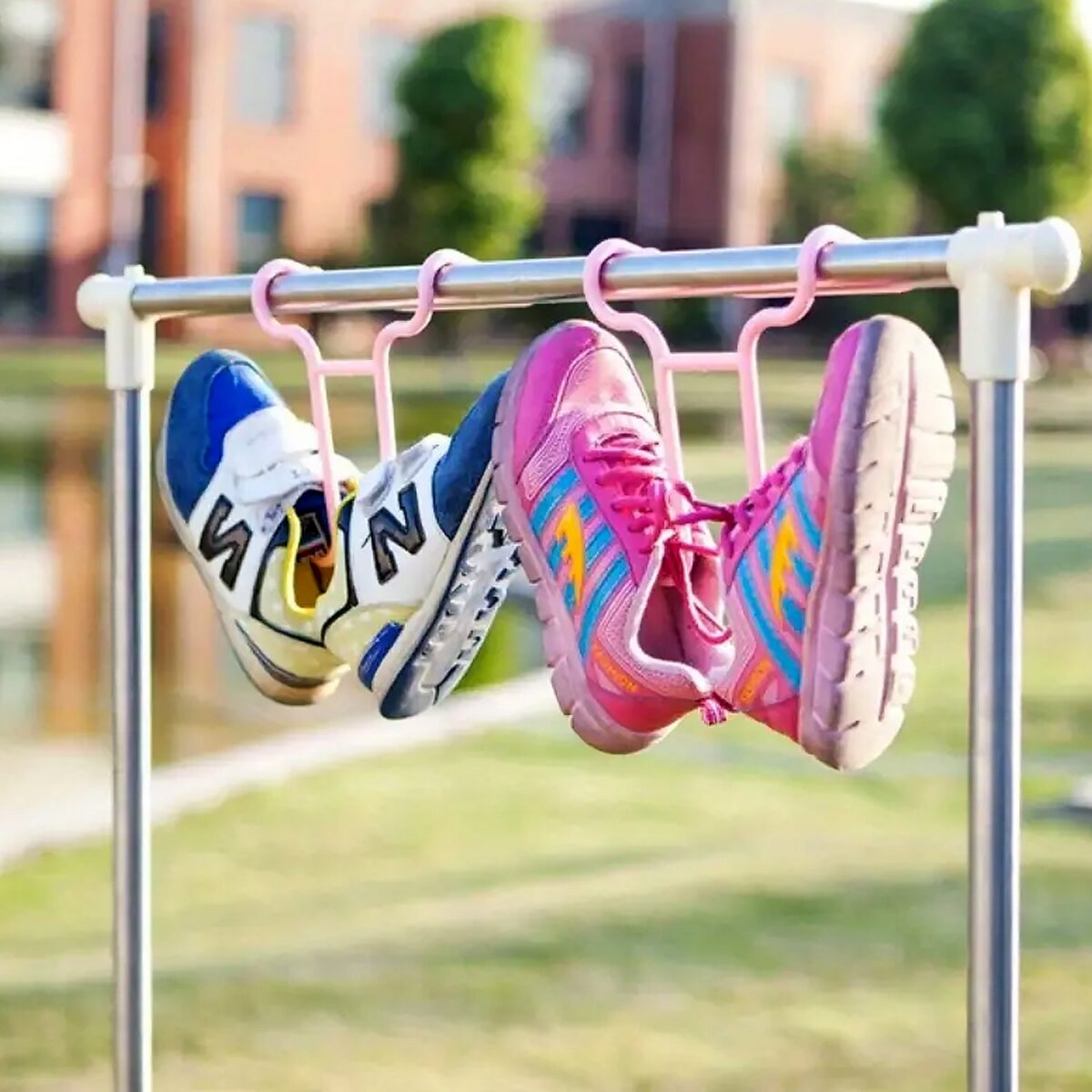 Multi-Function Drying Rack & Shoe Organizer Ã¢â‚¬â€œ Hanging Storage Shelf for Wardrobe & Closet, Shoe Stand & Holder (2 Pc Set) - Image 6