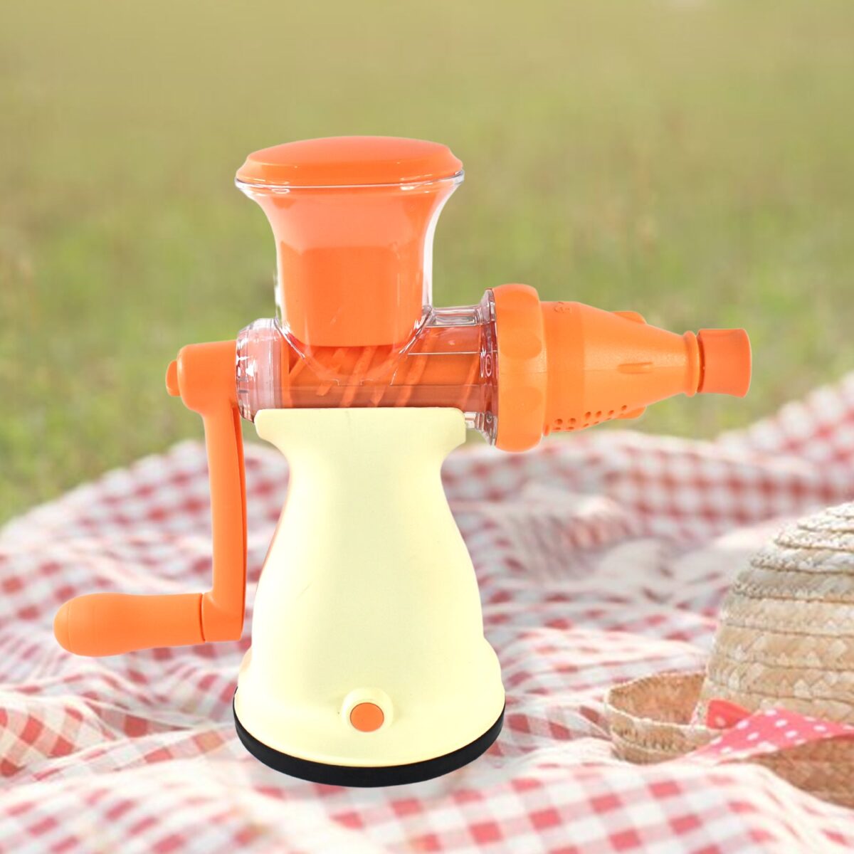 Apex Manual Carrot and Fruit Juicer Ã¢â‚¬â€œ Heavy-Duty (1 Pc With Glass) - Image 3