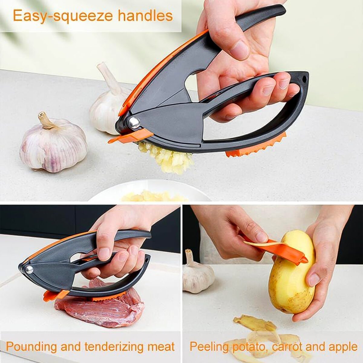 Multifunctional Garlic Press, Garlic Mincing & Crushing Tool (1 Pc) - Image 5