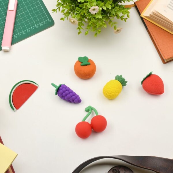 3D Mix Design Fancy & Colorful Erasers â€“ Cute Novelty Eraser Set for Kids & School Prize (1 Set)