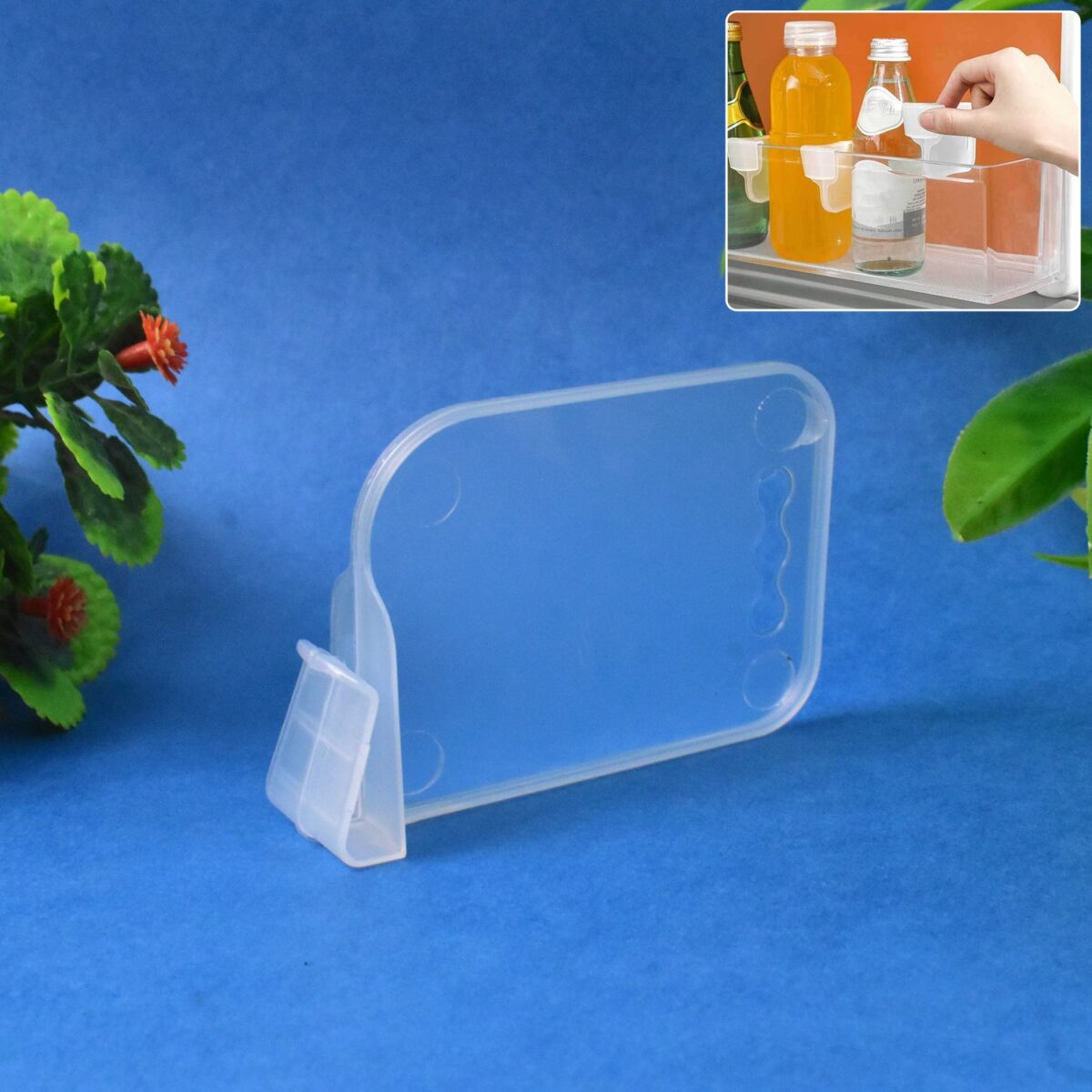 Plastic Storage Baskets Space allocator, Refrigerator Organizer Bins partition Clip (10 Pcs Set) - Image 5