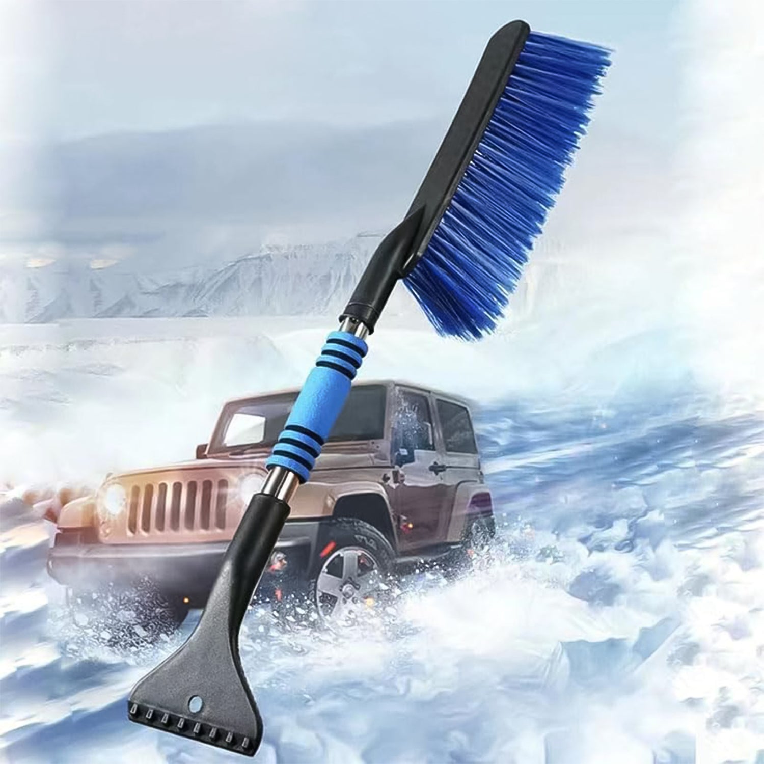 02_ac3824d0-df38-4892-9908-7385bc9ab2b2.jpg Ice Scraper Car Snow Brush 2 in 1 Comfortable Grip (1 Pc / 67 Cm Long) - Image 3