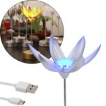 Lotus Flower Lamp with Music, Touch Open and Close, USB Rechargeable (1 Pc / Only One Color) - Image 3