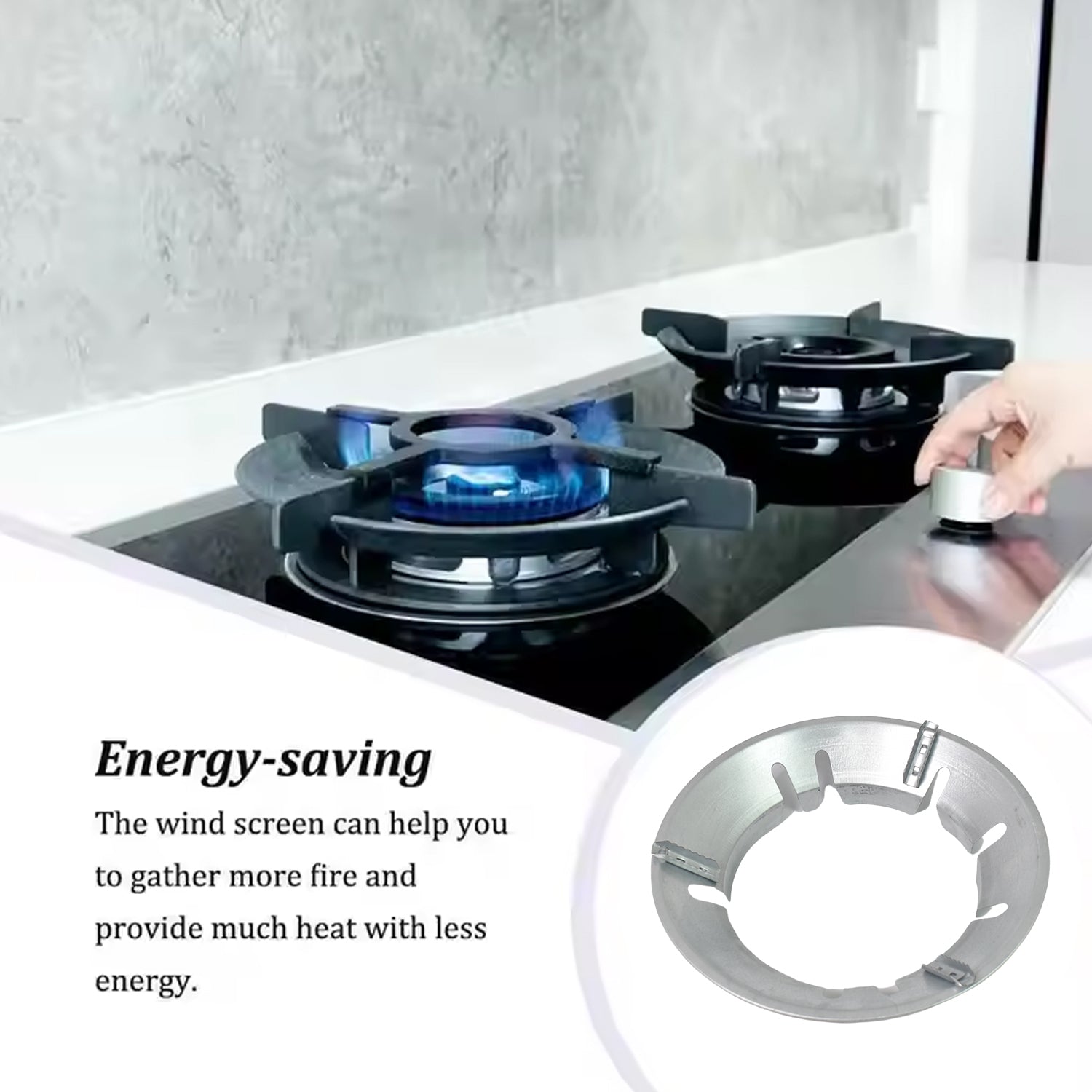 02_b2bcf021-d256-4a58-9e67-e9d3f0e7e1ca.jpg Gas Stove Burner Cover / Stand (221 Gm / 1 Pc) - Image 3