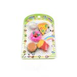 3D Food-Shaped Colorful Eraser Set â€“ Cute Novelty Mini Erasers for Kids (5 Pc Set) - Image 5