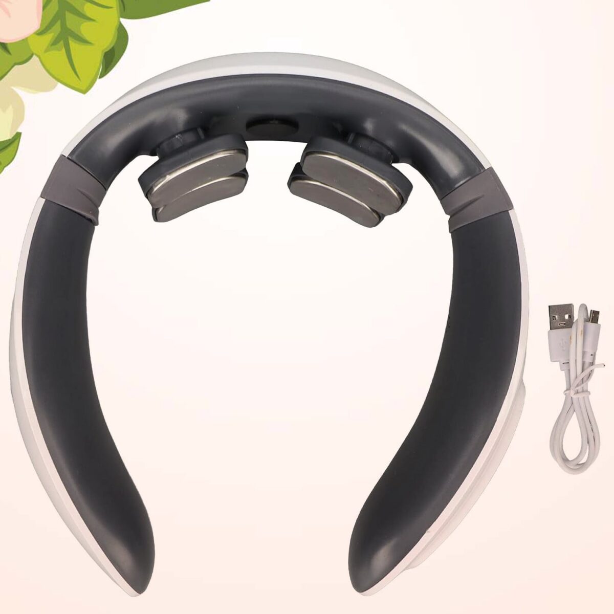 4 Heads Smart Electric Neck and Back Pulse Massager (1 Pc) - Image 1