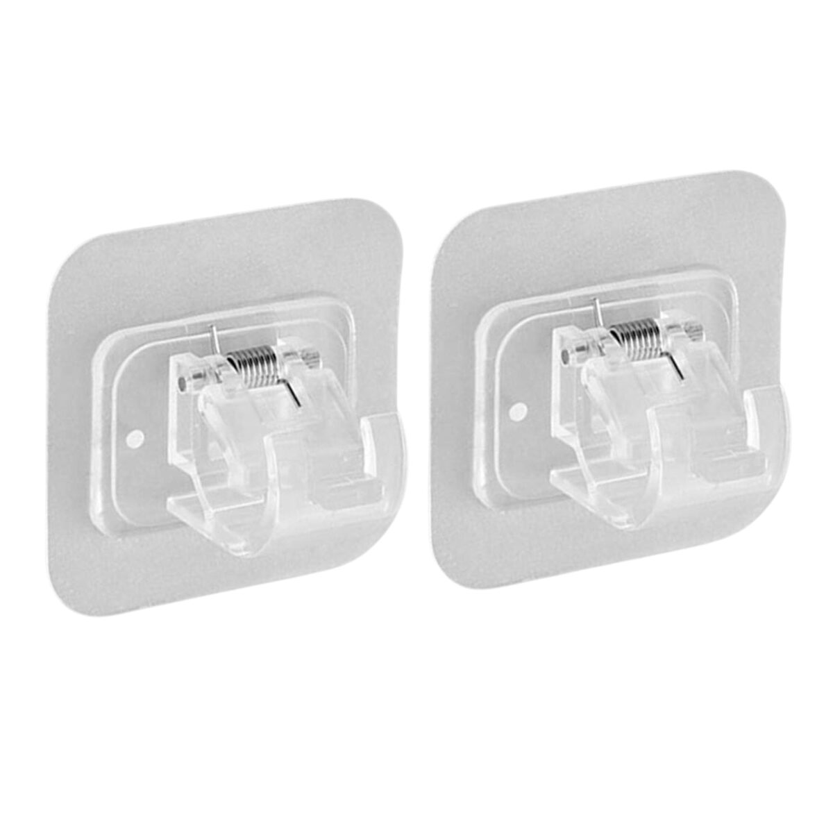 Curtain Rod Holder, Self Adhesive Hooks (2 Pcs Set) - Image 1