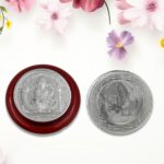 Ganesh Ji, Silver color Coin for Gift & Pooja | Silver Coin | Silver Coin / Diwali Gift (1 Pc / (Metal is not silver) - Image 3