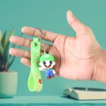 Cute Cartoon Silicone 3D Key Chain with Metal Hook & Strap (Pack of 1) - Image 4