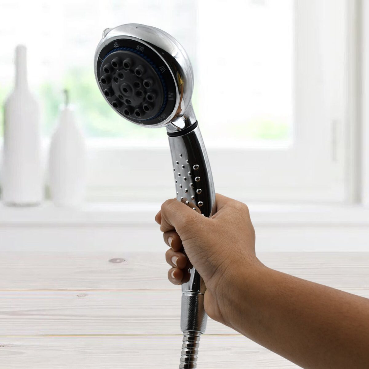 Shower Head and Stainless Steel Hose Multi-Function Plastic High Pressure Shower Spray for Bathroom - Image 3