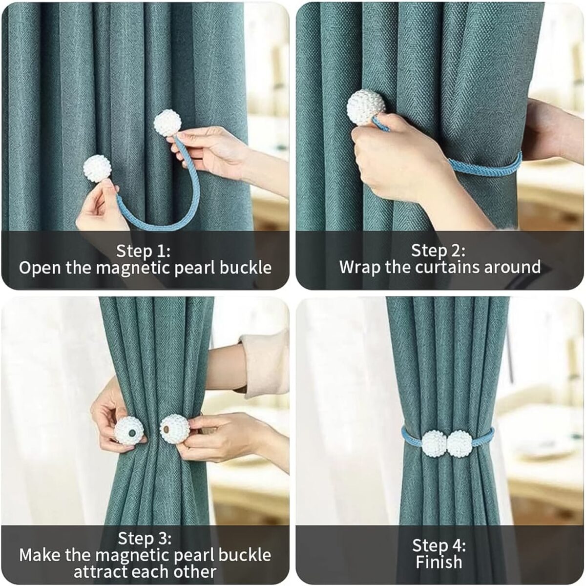 Polyester and Magnet Curtain (2 Pc) - Image 3