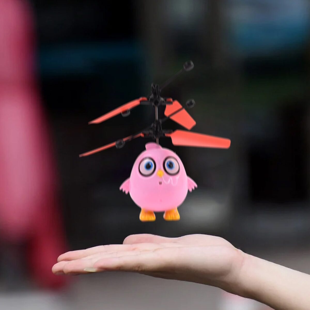 Electroplay Flying Bird RC Toy with LED & Remote Control Ã¢â‚¬â€œ Pink Owl Design (1 Set) - Image 4