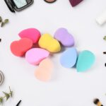 Makeup Beauty Powder Puff (8 Pcs Set / With Case / Mix Color) - Image 3