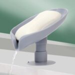 Self Draining Soap Holder for Bathroom Leaf Shape Soap Tray - Image 3