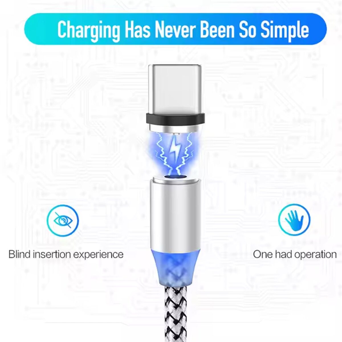 3 in 1 Magnetic Multi Charging Cable (1 Pc) - Image 3