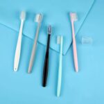 Kids Adults Ultra Soft-bristled Toothbrush With Cover (10 Pcs Set) - Image 3