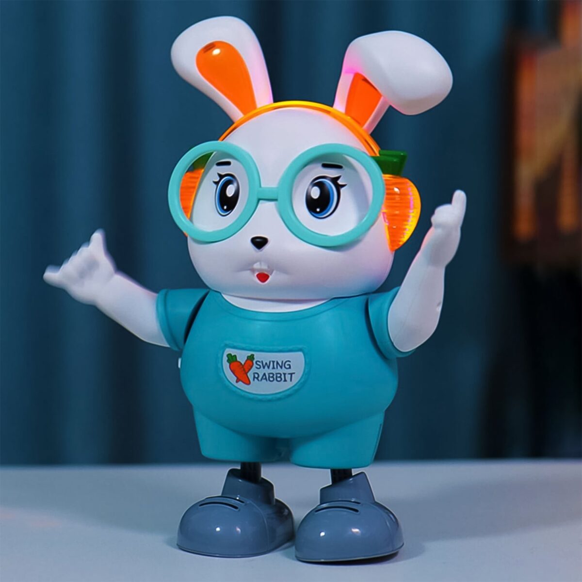 Electroplay Swing Rabbit Musical Dancing Toy Ã¢â‚¬â€œ Interactive Bunny with Lights, Sounds (1 Pc / Battery Not Included) - Image 1