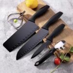 Stainless Steel Chef Knife Set, 5pc Kitchen Cutlery - Image 6