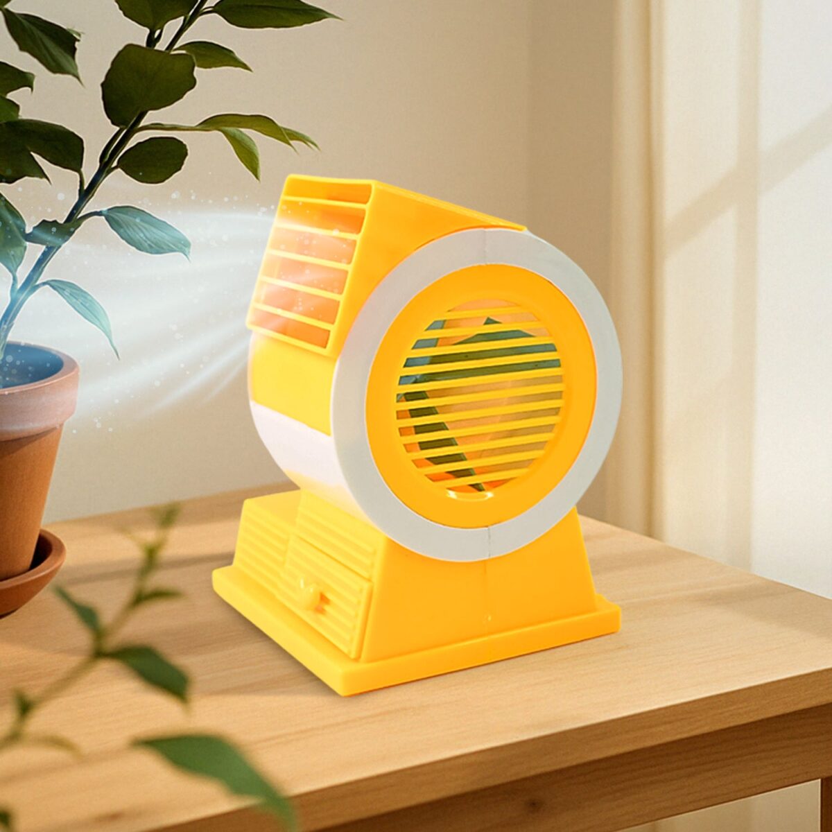 Mini Dual-Blade Portable USB Table Fan - Image 6
