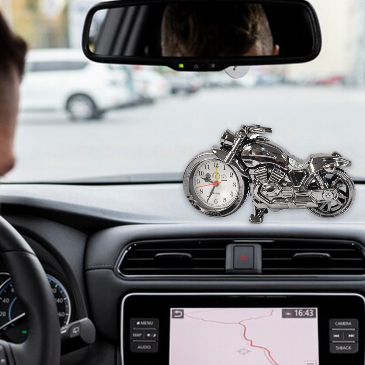 Motorcycle Alarm Clock, Motor Table Clock for Home Decor (1 Pc) - Image 7