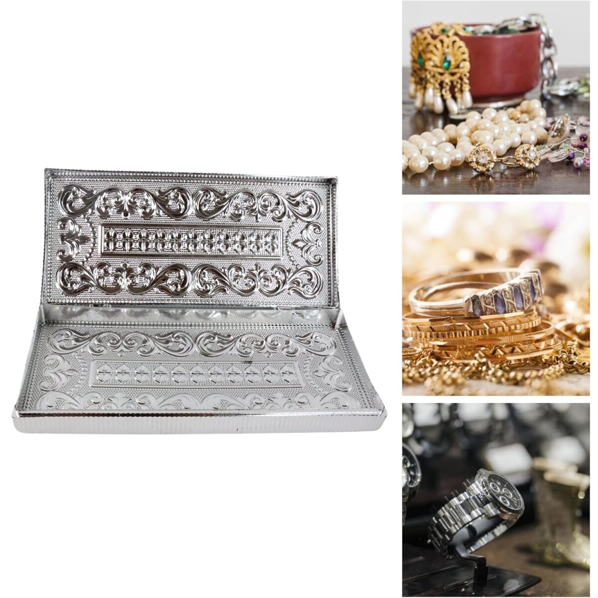 Multipurpose Rectangular Shaped Decorative Designer Gifting Cash Box  (1 Pc / 20Ãƒâ€”9 Cm) - Image 7