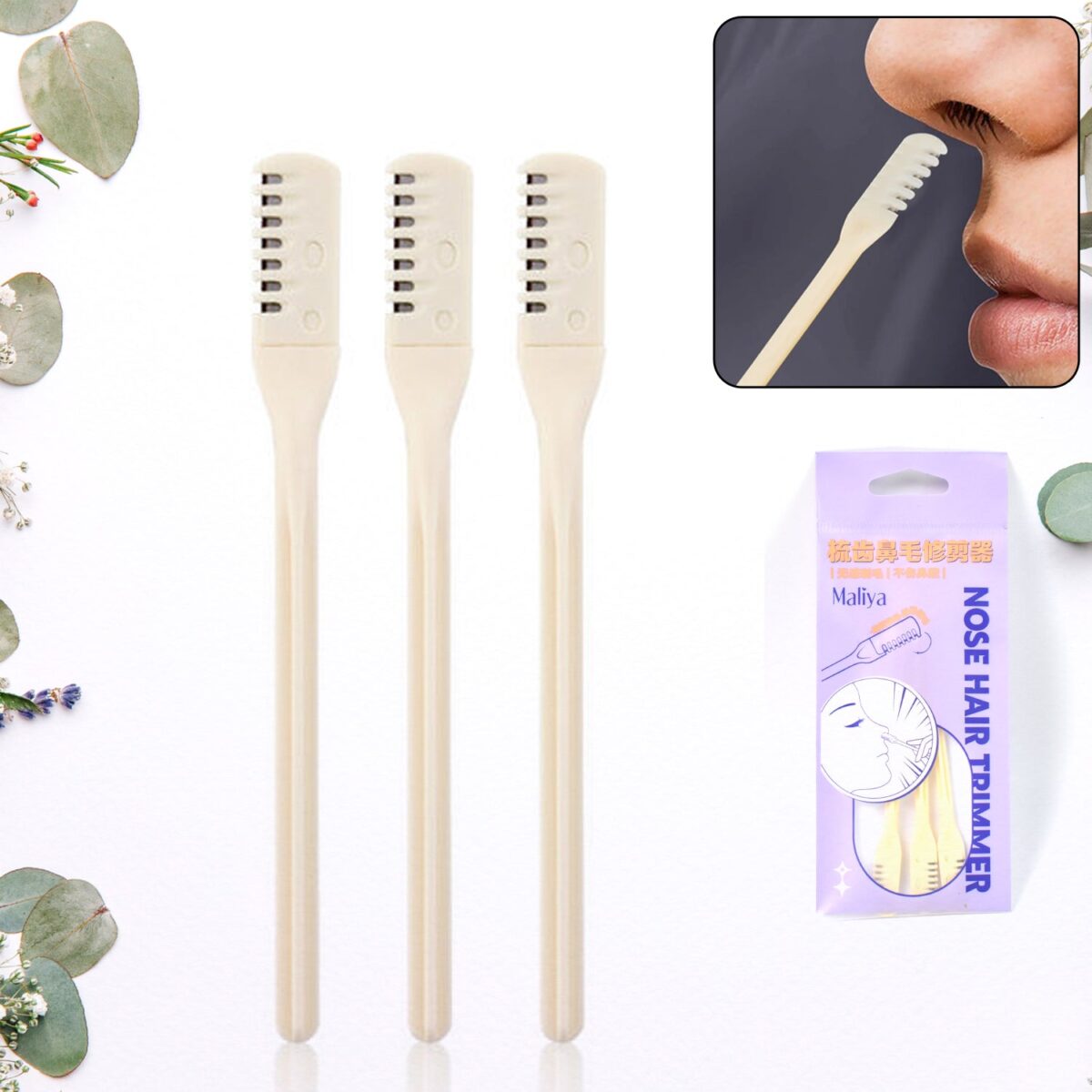 Nose Hair Removal Trimmer Nose Hair Remover Razor Kit Blade (3 Pcs Set) - Image 1