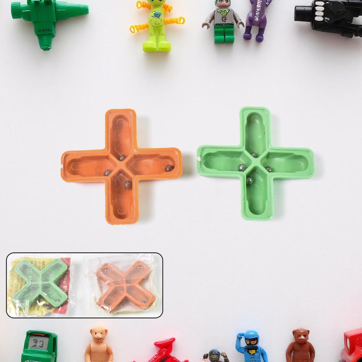 Magic Toys Magic Cross Magic Tricks Puzzle (1 Pc / Mix Color & Design) - Image 1