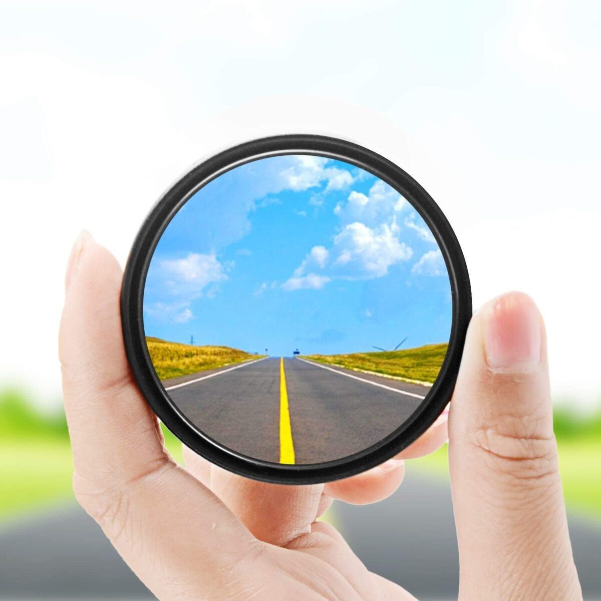 Car Blind Spot Side Mirror Round HD Glass Blind spot Mirror Rear View Mirror (2 Pcs Set) - Image 3