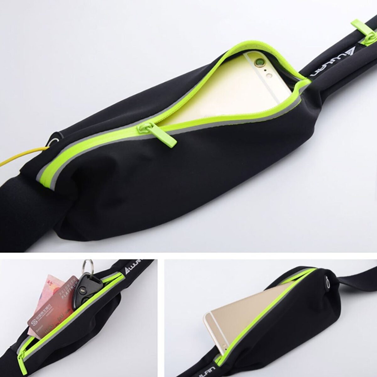 Running Hiking Jogging Walking Reflective Waterproof Waist Bag Compatible Belt Bag - Image 2